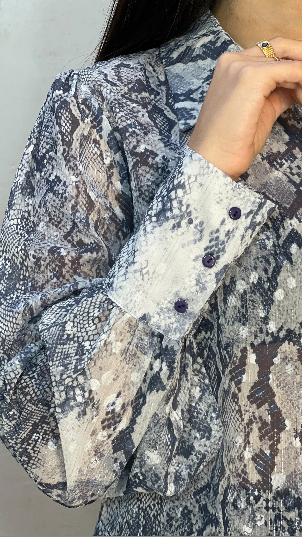 شومیز حریر مجلسی طرح دار طرح لئوپارد